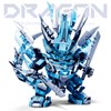 kececo Dragon Mecha Transforming,Mechanical Robot Dragon-Shaped Model Building Block Toy