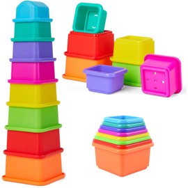 Cosaway Baby Stacking Nesting Cups Toy, Montessori Toys for Toddlers 6+ Months