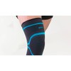MEDWAY Rodillera Elástica Deportiva Premium Color Negro - Azul