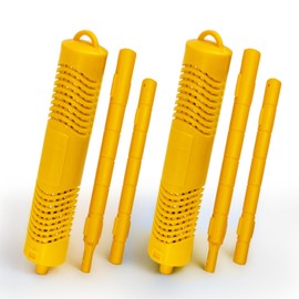 Hot Tub Mineral Stick Spa Mineral Sticks for Hot Tub Mineral Sticks Spa Sanitizer Hot Tub Minerals Cartridge for Fresh Water Freshwater Salt Supplies Spa Mineral Stick Hot Tub Accessories - 2 Yellow
