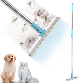 Petmolico Pet Hair Remover Adjustable Long Handle Carpet Rake for Dogs & Cats Carpet Brush Scraper Hair Remover Broom