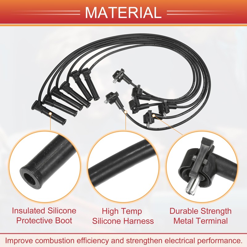 ACROPIX Car Spark Plug Coil Wire Ignition Coil Harness Cable
