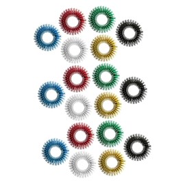 TOVINANNA 3sets Acupressure Ring Finger Massage Tool Hand Fidget Toy Stress Reduction Sensory Toy Add/Support 6pcs*3