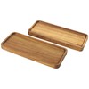 SENJEOK 8 Pack 12 x 5 Inches Wooden Serving Platters,