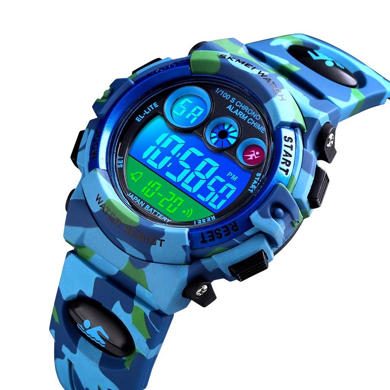 Dayllon Kids Digital Watch Outdoor Sports 50M Waterproof Watches Alarm