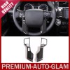 CheroCar Carbon Fiber Steering Wheel Cover Trim Molded Decor for