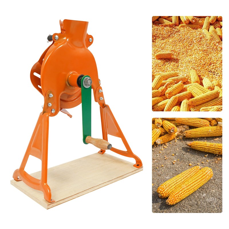 Hand Crank Corn Sheller - Manual Dry Corn Cob Thresher