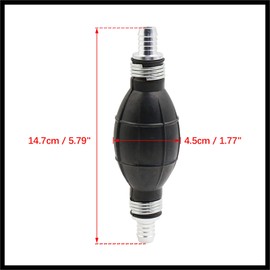 Hihaha 12mm 1/2" Fuel Line Pump Hand Primer Bulb for Car Marine Boat Petrol Durable Material