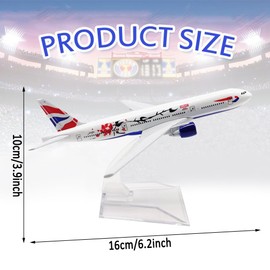 Airplane Model Aviation Plum Blossom Model Plane 1/400 16cm Diecast Planes Alloy Metal Airbus Aircraft Toy for Collection Display with Stand Gifts for Children Aviation Enthusiast Table Decoration