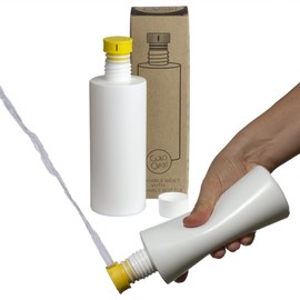 CuloClean Portable Bidet for Toilet or Travel (Yellow). Peri Bottle for Men and Women. Handheld Spray. Bath Essentials (CuloClean + Bottle, 1pcs Yellow)
