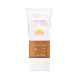 COVERGIRL Clean Fresh Blurring Skin Tint with SPF 30, 440 Medium/Rich Neutral, Liquid Foundation, Soft Matte Finish, Smooths, Brightens, Blurs Pores, Mineral Sunscreen, Vegan Formula
