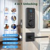 Secusly Smart Door Lock Set, Fingerprint Door Lock with Lever
