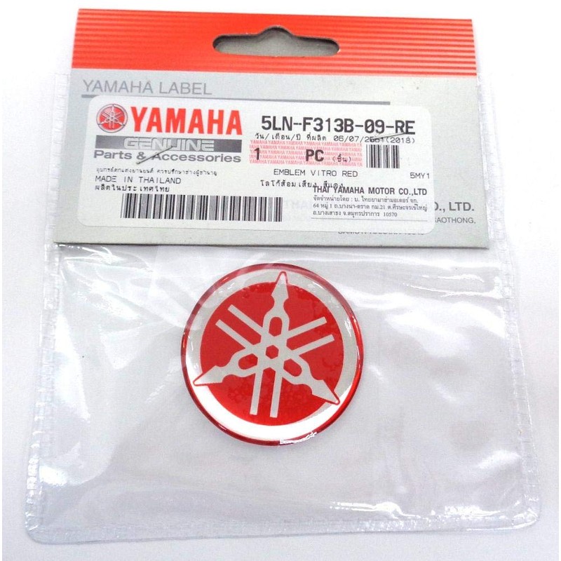 Yamaha Tuning Fork Emblem Sticker, Red, Genuine Product, 1.6 inches