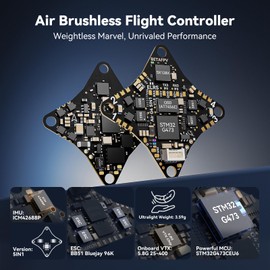 BETAFPV G473 5-in-1 Air Brushless Flight Controller 1S AIO Lightweight FC Built-in Serial ELRS RX with 16MB BlackBox BB51 Bluejay 96K ESC OSD Chip External UART Port for 1S FPV Whoop Drone Quadcopter
