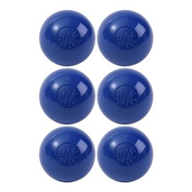MyLec Street Hockey Balls, No-Bounce Street Hockey Balls, Perfect for Play at >30 degrees F, Durable Construction, Roller Hockey Ball for Indoor/ Outdoor Play (Blue, Pack of 6)
