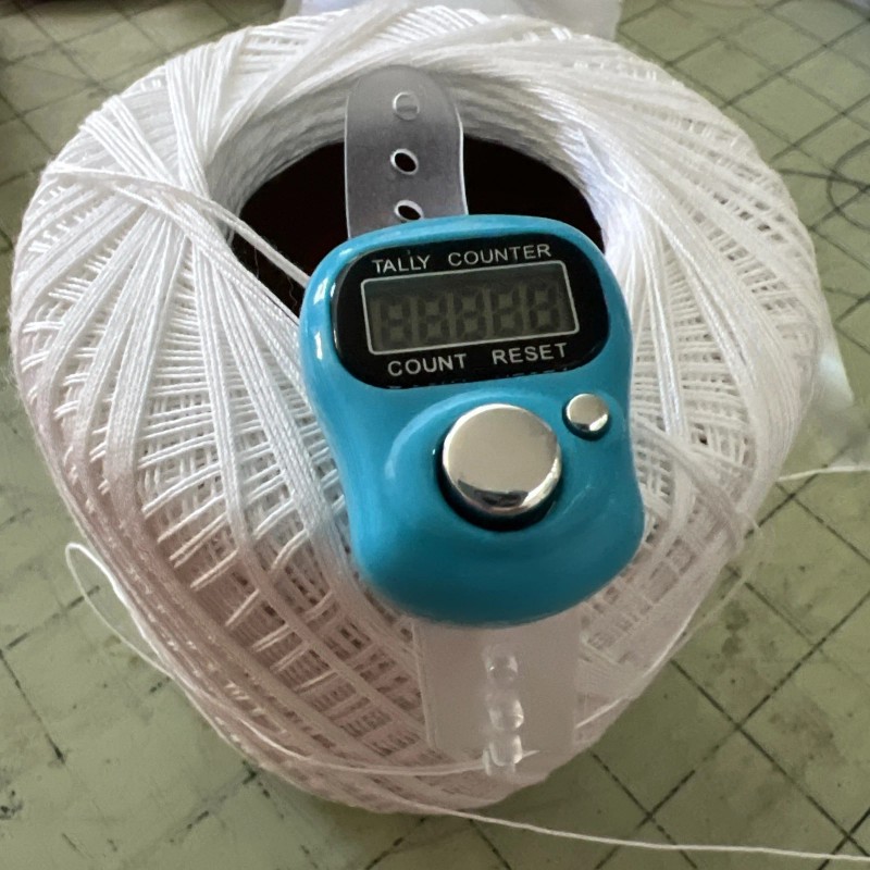 Digital Stitch Row Counter Ring Push For A Row/Stitch Has