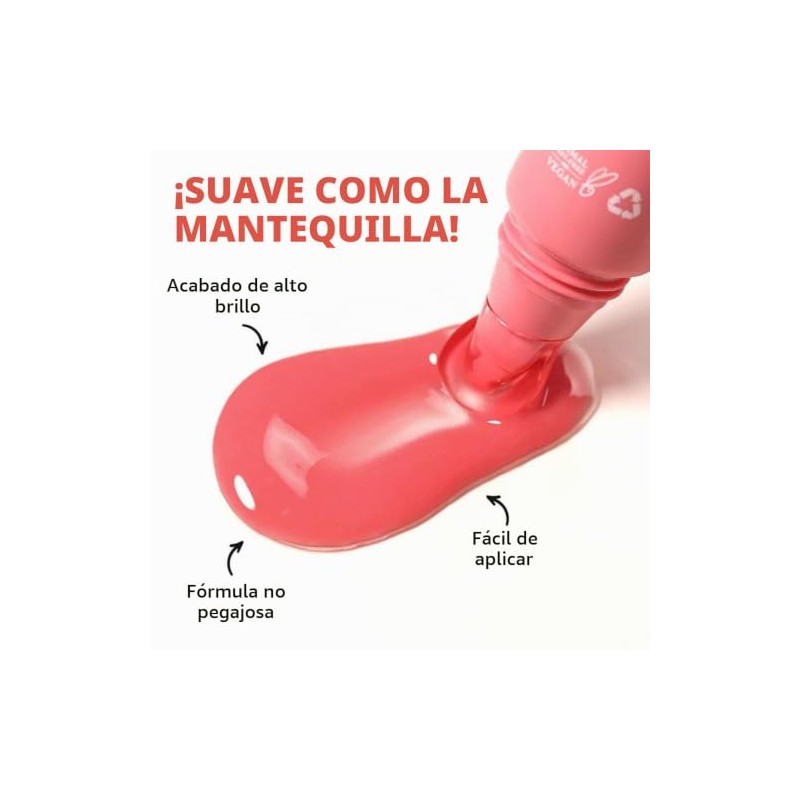 Erinde Bálsamo Labial con Color, Bálsamo Labial Hidratante Natural,#A01