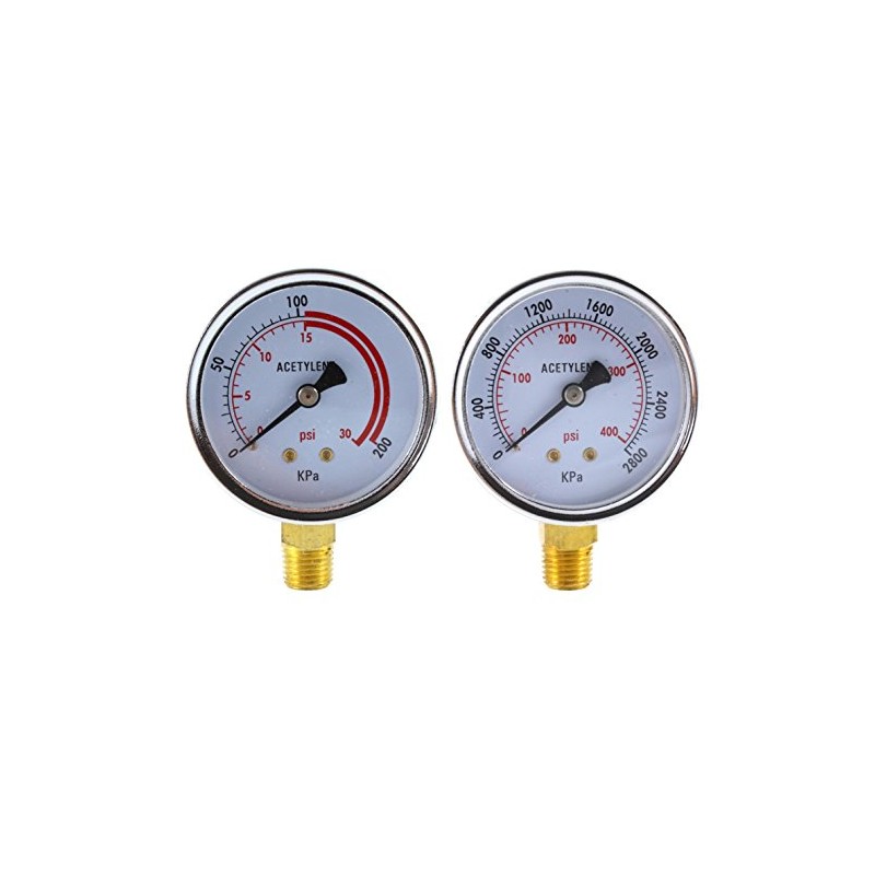 SÜA - Low and High Pressure Gauges for Acetylene Regulator