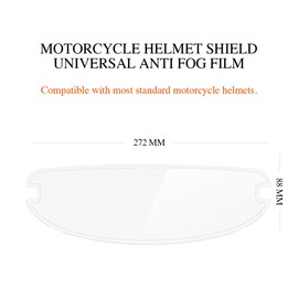 Full Face Helmet Shield Anti Fog Film for Motorcycle Helmet Visor Insert Fog-Resistant,Fog Free Clear Visor for Safe Riding in Humid Cold Weather,Long-Term Effects,Self Adhesive Edge Banding