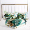 Ntlfup Ocean Bedding Set Turtle Comforter Set, Navigation Theme Quilt