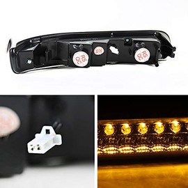 InstyleParts Black/Amber LED Bumper Lights for 99-02 Chevy Silverado, 00-06 Chevy Tahoe