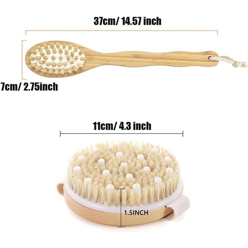 Cepillo Corporal 2 en 1 KJRIVER – Exfoliante y Masaje