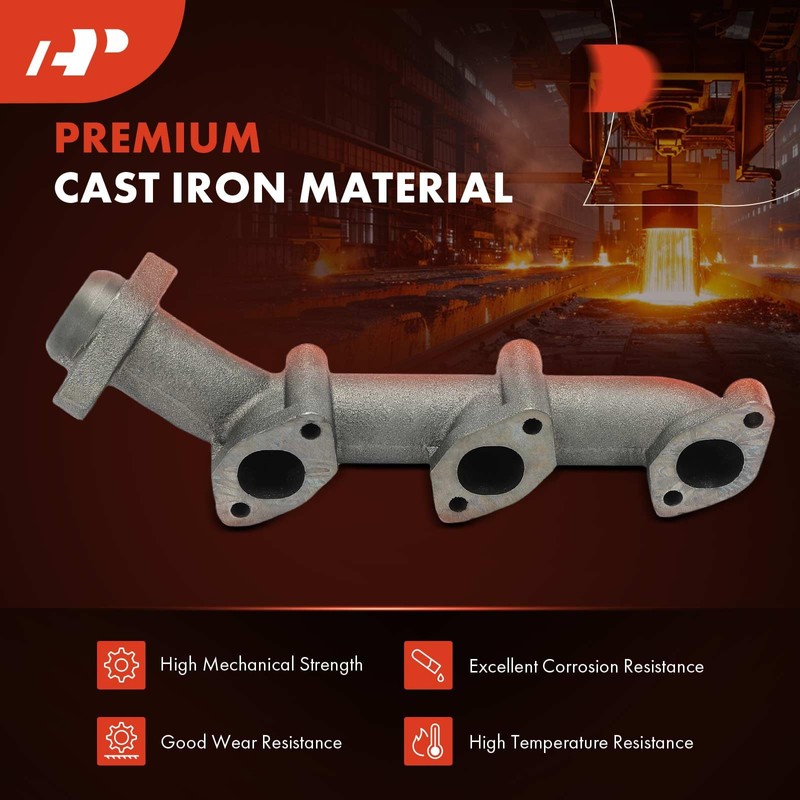A-Premium Right Side [V6 2.9L] Engine Exhaust Manifold Kit W/Gasket
