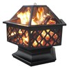 Yaheetech Fire Pit Fire Pits for Outside 24in Hex Shaped