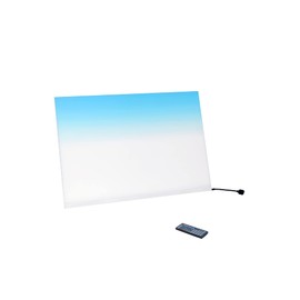 FJARDE Aquarium Backlight Screen-Fish Tank Background Light,for Rimless Aquarium,Ultra-Thin 6mm Gradient Colors Panel.RGB Series.20x20cm