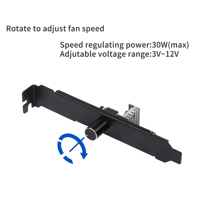 Fan Hub CPU Cooling YACSEJAO 12 V 3/4 Pin PC