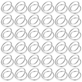 Jvareaty Pack of 36 Metal Napkin Rings with Spiral Buckles, Simple Napkin Rings for Weddings, Reception, Dinner, Party, Buffet, Table Decoration, Silver