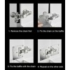 10Pcs Stainless Steel Hinge Repair/Reinforcement Plates Set - Durable Cabinet