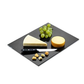 Tempered Black Glass Cutting Board – Long Lasting Black Ink Glass – Scratch Resistant, Heat Resistant, Shatter Resistant, Dishwasher Safe. (Large 12x16")