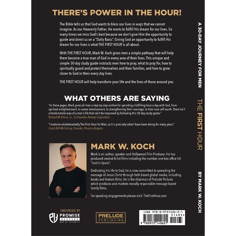 The First Hour For Men, New 2023 edition