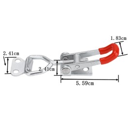 MINGZE Pack of 5 Adjustable Toggle Lever Tensioners Retaining Claw Lever Lock Quick Release 4001, Heavy Duty Hand Tool Quick Release Metal Holding Capacity Door Bolt Type 150 kg