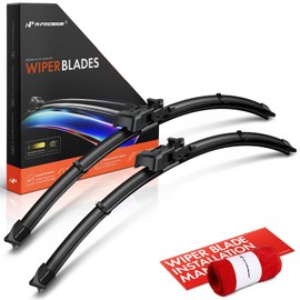 A-Premium Pack of 2 Front Windshield Wiper Blades with Wear Indicator & Towel - Compatible with Toyota Tacoma 2024-2025 - 24" and 20", TLP Connector, Left and Right