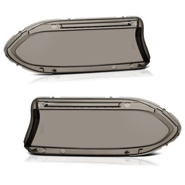 VIPMOTOZ Heavy Duty Smoked Tinted Headlight Lens Cover Compatible With 2015-2023 Compatible with Dodge Charger Direct Replacement Left Driver & Right Passenger Side Pair Set