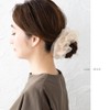 Cream Dot Hair Accessories, Women's Popular, Scrunchie, Volume, Organza Material,