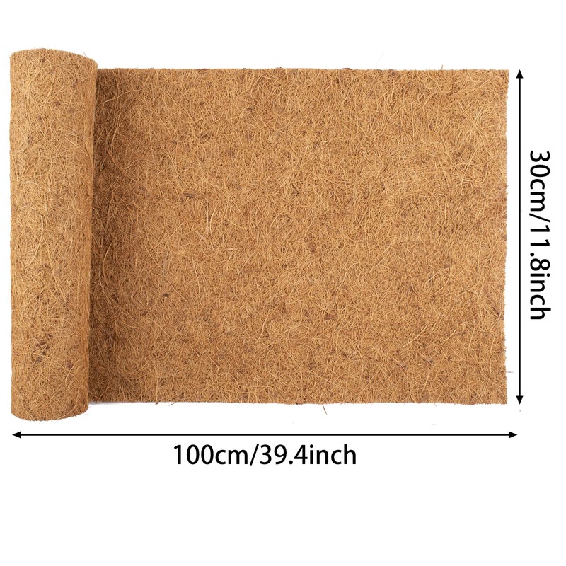 Fengaim Natural Coco Liner Roll, 4 Rolls 100cm*30cm/40" x 12"