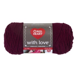 Red Heart With Love Yarn, Merlot