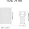 NICENEEDED Nail Art Stamp with Scrapes, Transparent Soft Clear Stamp