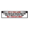 CafePress Anti Tailgating Bumper Sticker 10"x3" Rectangle Vinyl Bumper Sticker