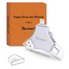 MFi Certified USB 3.0 Flash Drive 128GB for iPhone, 3in1