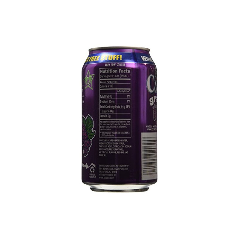C&C Soda, Grape, 24 Count