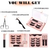 Mlen Diary Magnetic Eyelashes with Eyeliner and Portable Box Mixed