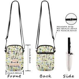 Pickleball-Liebhaber, Geschenk für Hundeliebhaber, mit Reißverschluss, Motiv: Life Isn't All Dogs und Pickleball But It Should Be, Dog Pickleball Cr EU, Kosmetiktasche mit Aufdruck