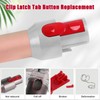 Cleaner Head Clip Latch Tab Button & Extension Wand for