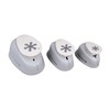 Rayher Paper Craft Punch Set with Snowflake Design, 3 Lever