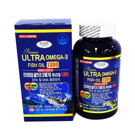 [teamkorea] Evergreen Premium Ultra Omega 3 1,302mg x 180 capsules, 2 pieces / [teamkorea] 에버그린 프리미엄 울트라 오메가3 1,302mg x 180캡슐,2개