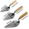 ESreake 3-Pack Brick Trowel Set, 6" & 7" & 8"
